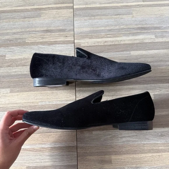 Steve Madden LAIGHT men’s velvet dress shoes, size 11 - Picture 7 of 8